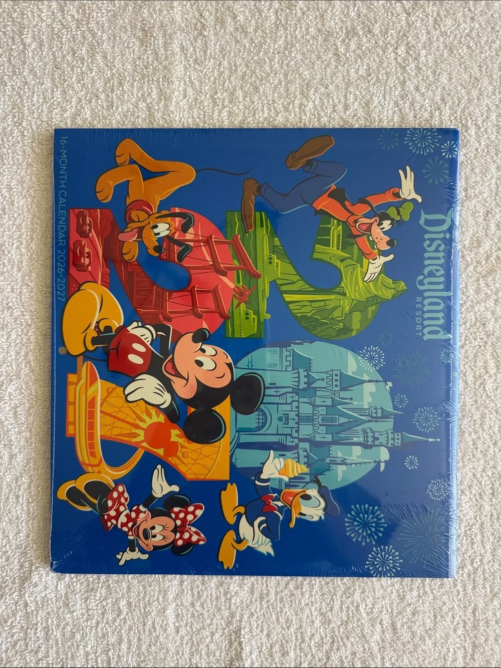 Disney Disneyland Resort 2026-2027 Calendar - Blue with Classic Characters